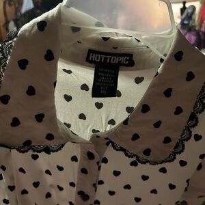 Hot Topic Black Heart Patterned Dress